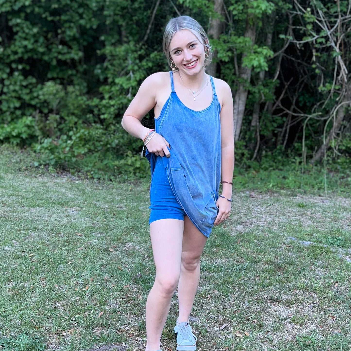 Acid Wahed Blue Athletic Dress/Romper