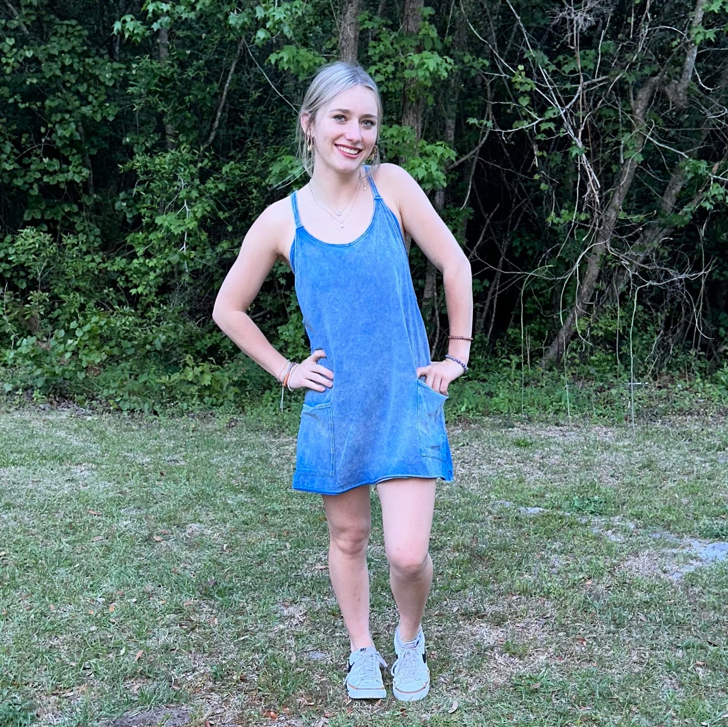 Acid Wahed Blue Athletic Dress/Romper