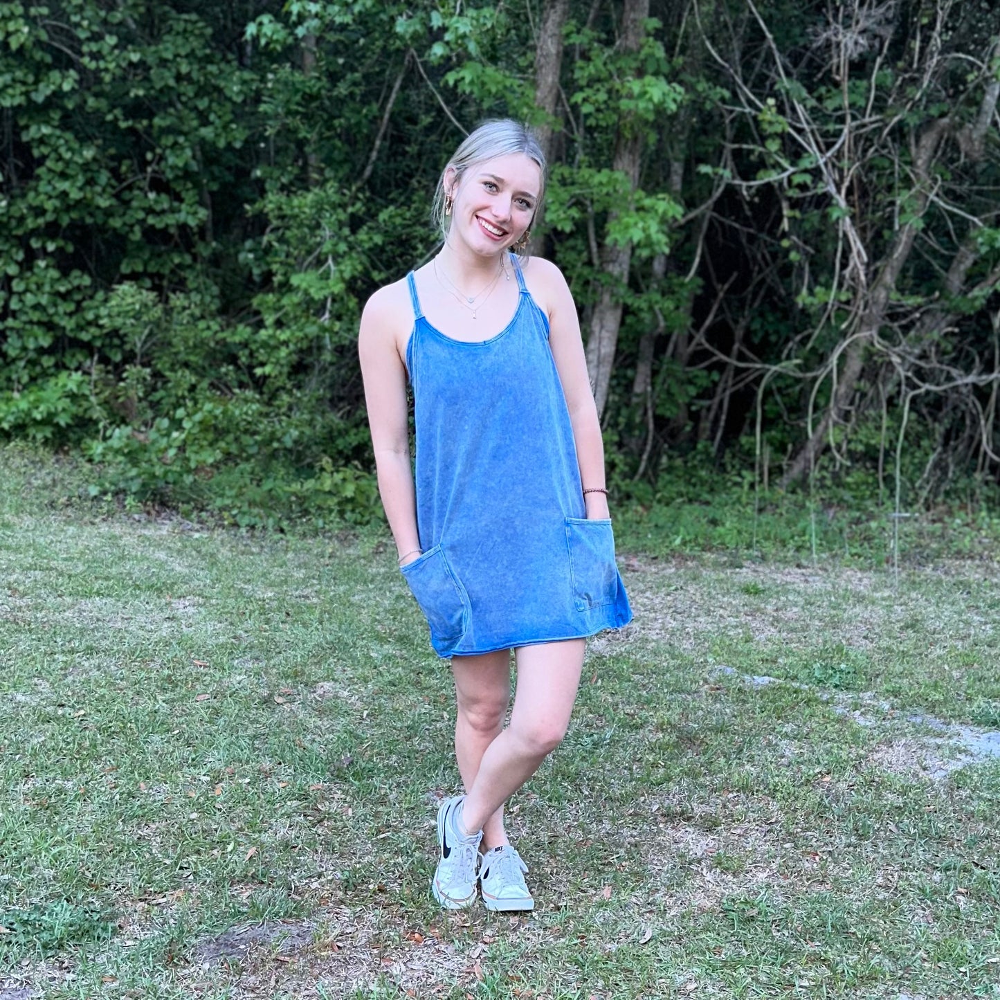 Acid Wahed Blue Athletic Dress/Romper