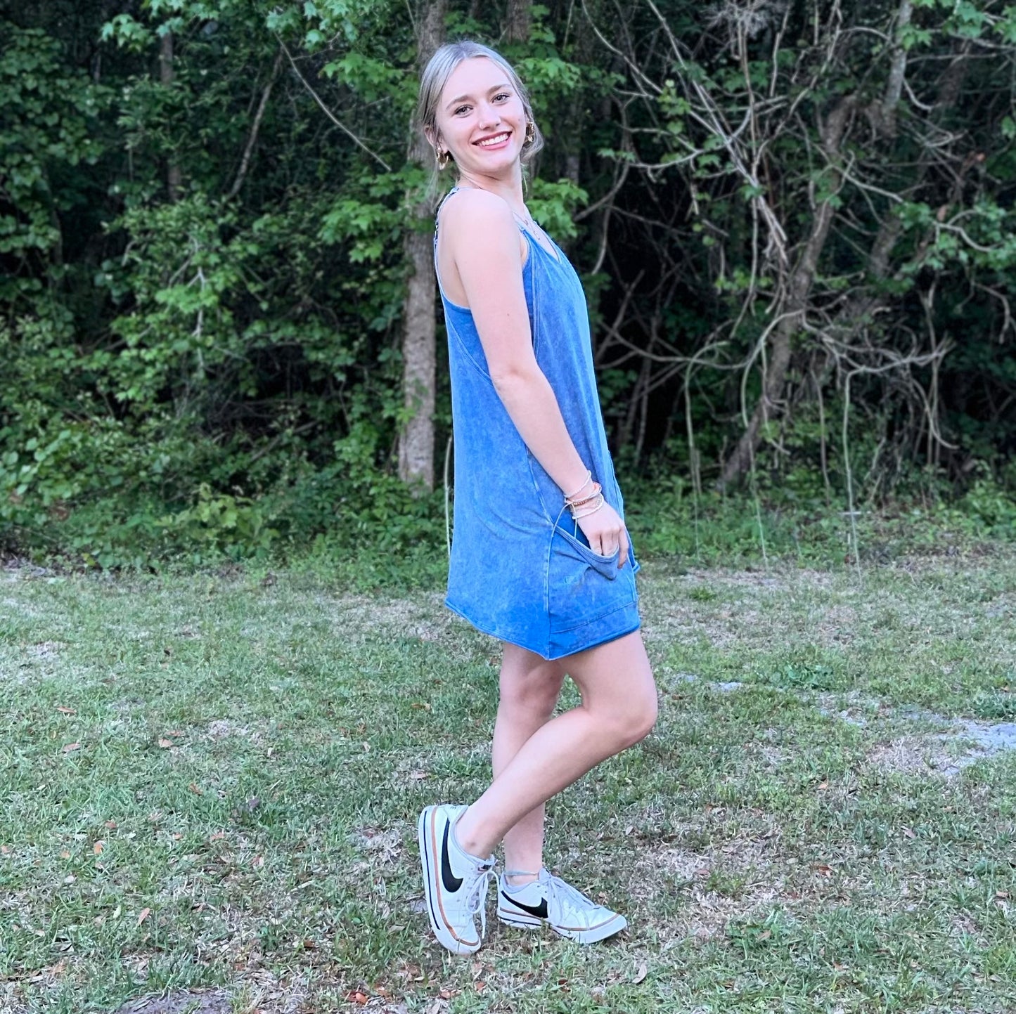 Acid Wahed Blue Athletic Dress/Romper