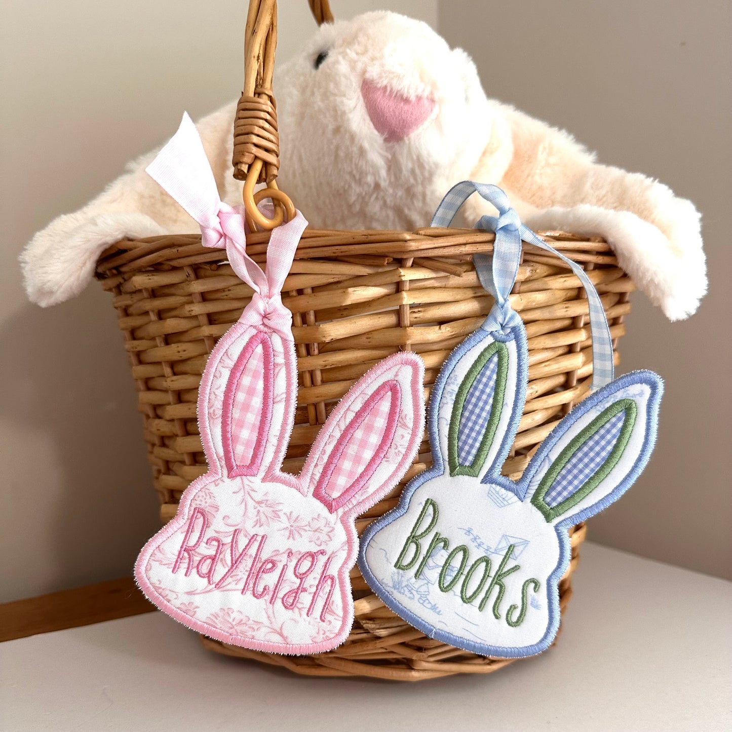 Bunny Face Easter Basket Tags