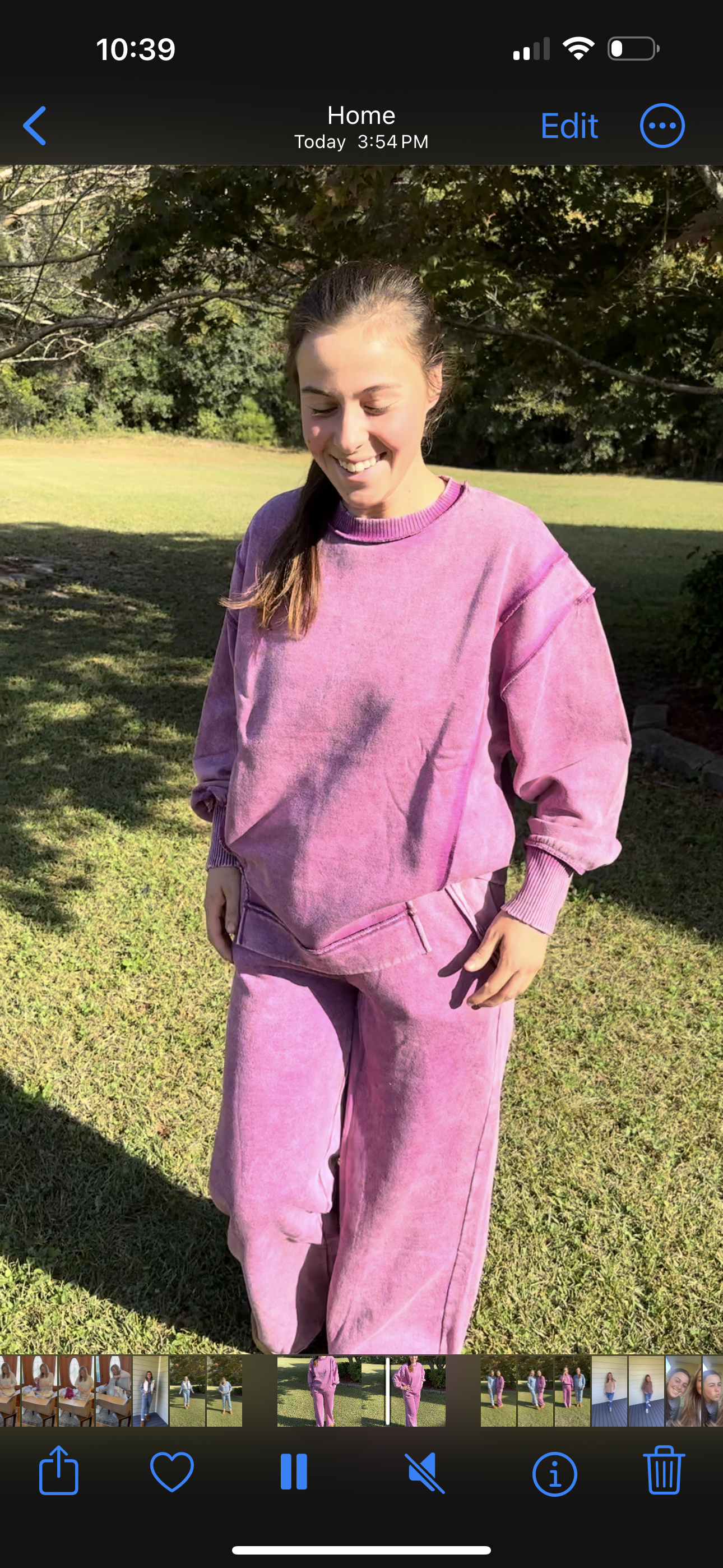 Kendall Acid Washed Plum Fleece Palazzo Sweatpants