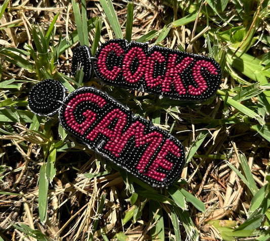 Gamecocks Game Day Seed Bead Earrings