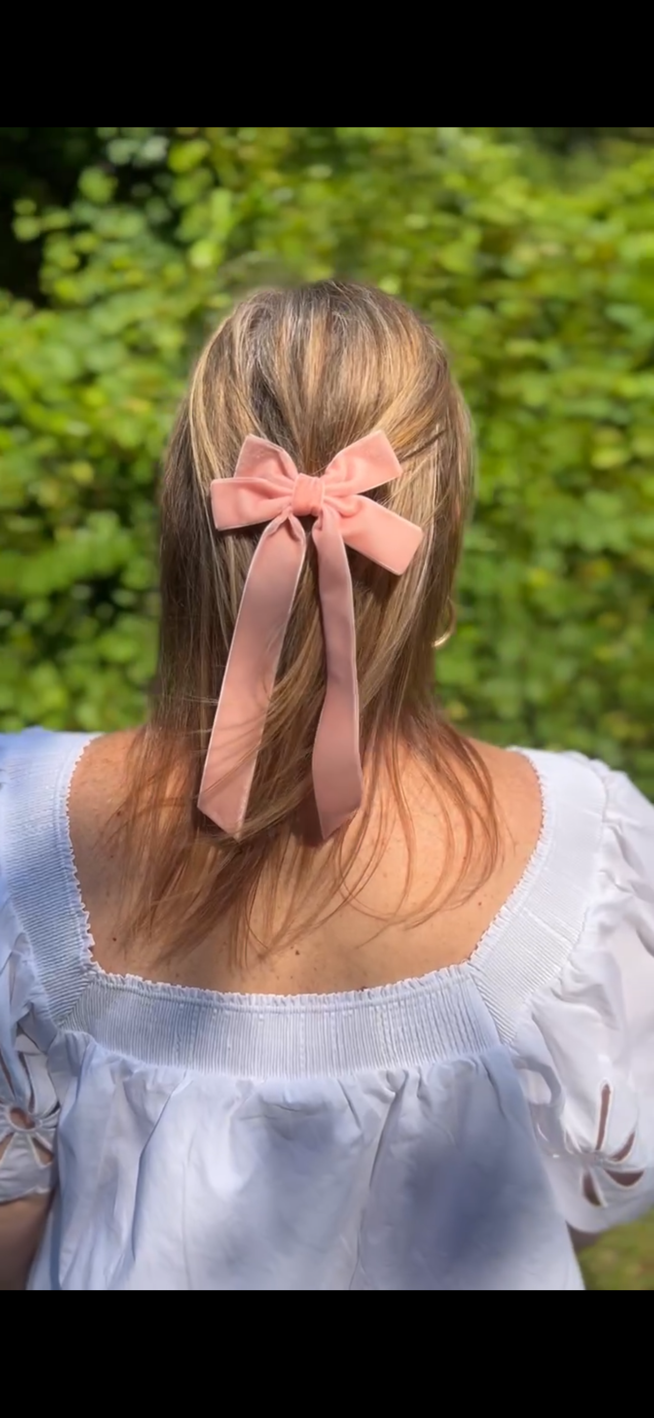 Pink Velvet Bow