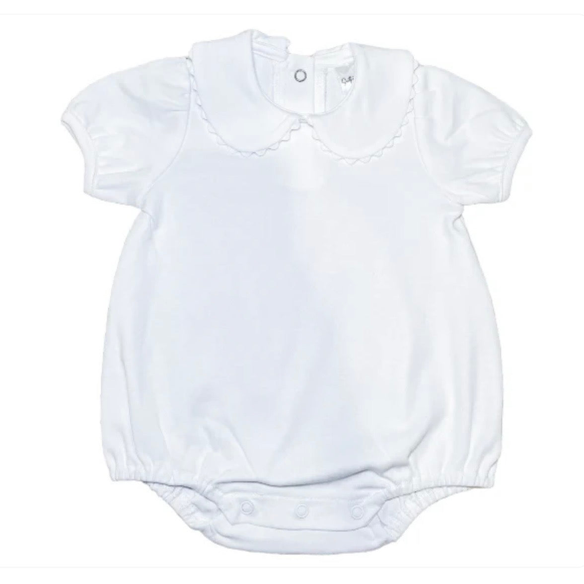 Scalloped Collard Bubble Short Sleeve
