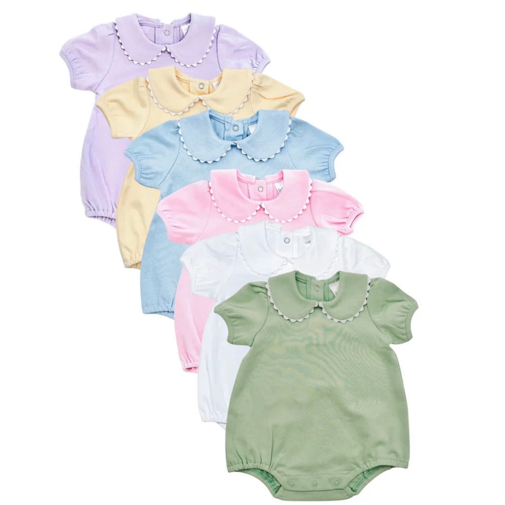 Scalloped Collard Bubble Short Sleeve