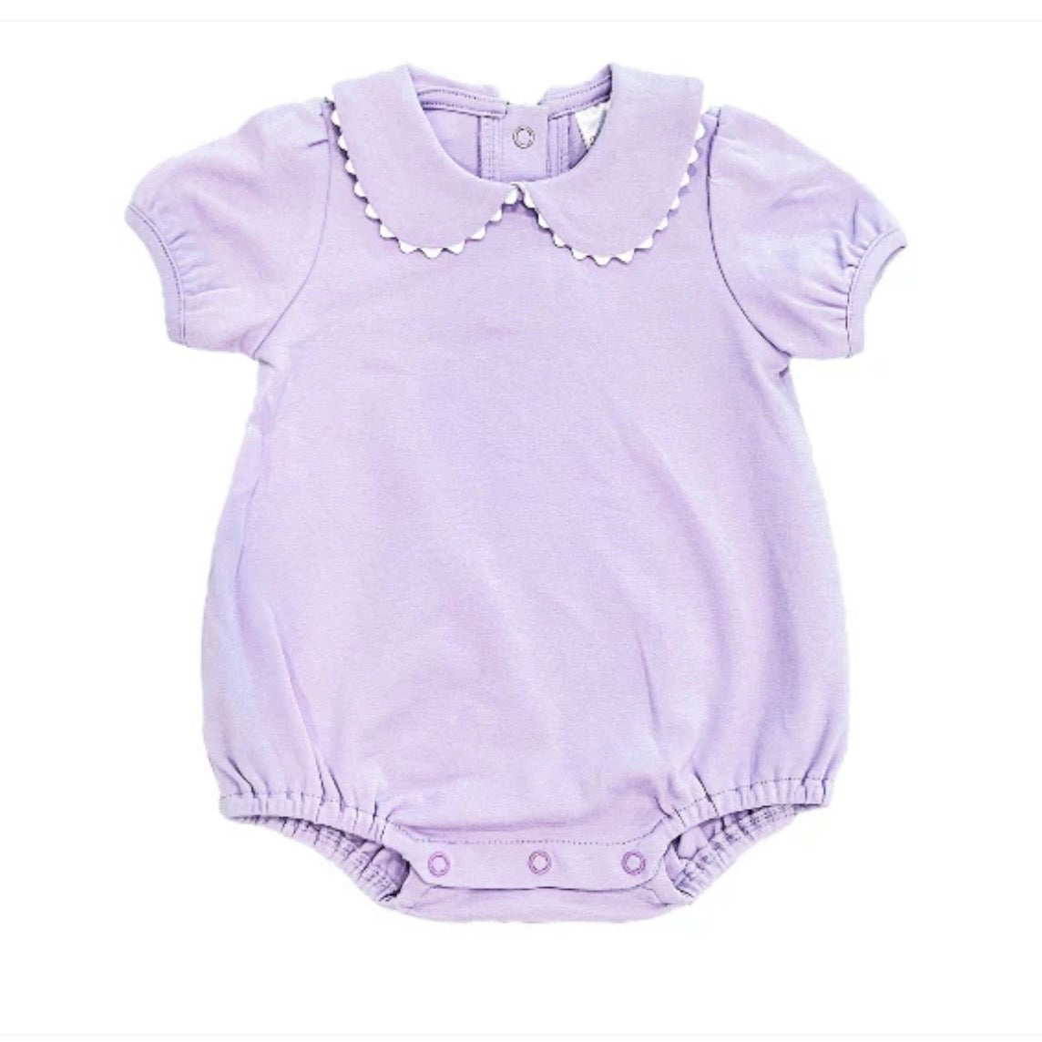 Scalloped Collard Bubble Short Sleeve