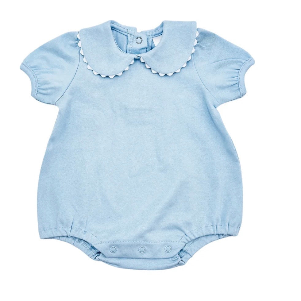 Scalloped Collard Bubble Short Sleeve