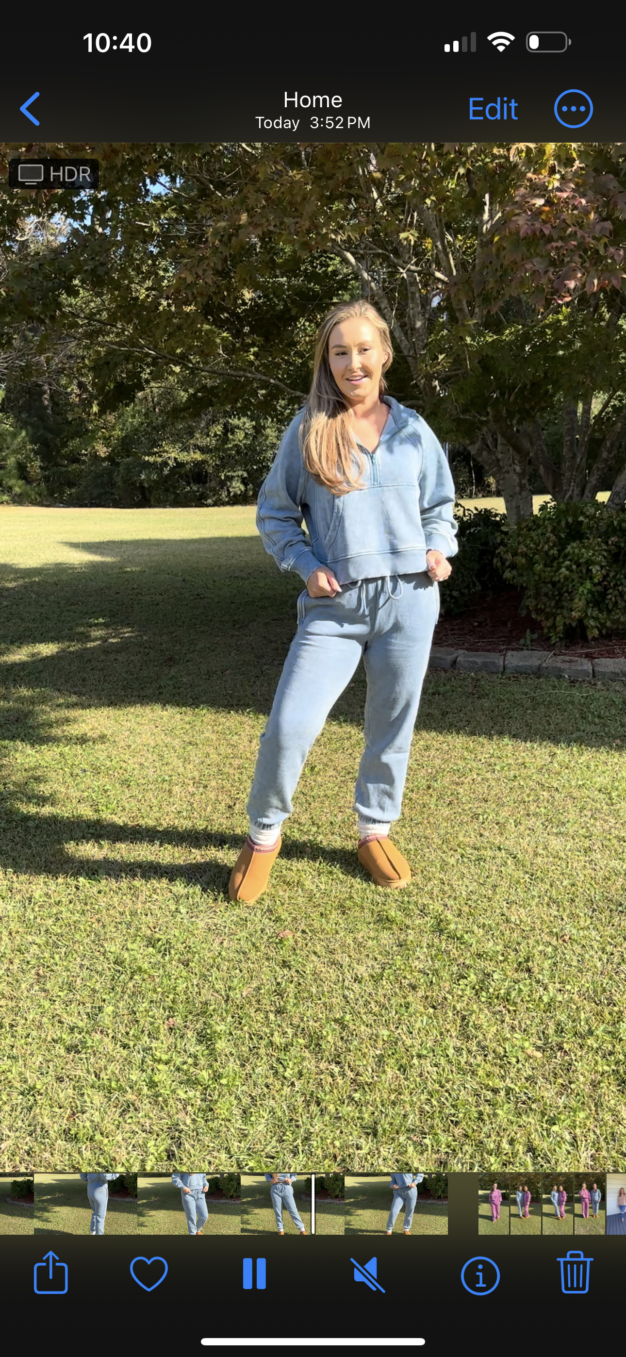 Callie Acid Washed Blue Gray Fleece Jogger Sweatpants