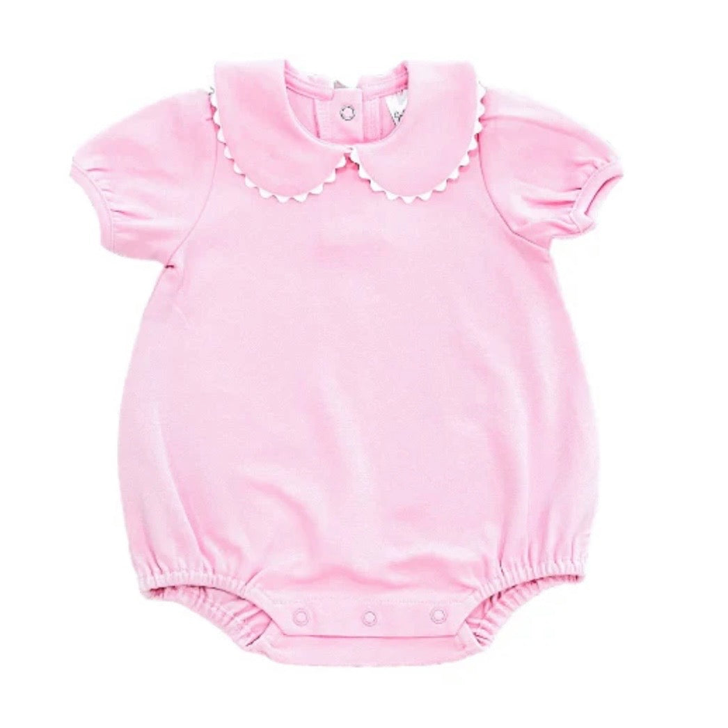 Scalloped Collard Bubble Short Sleeve