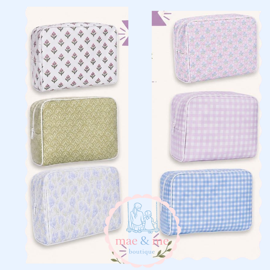 Large Wipeable Clear Pouches