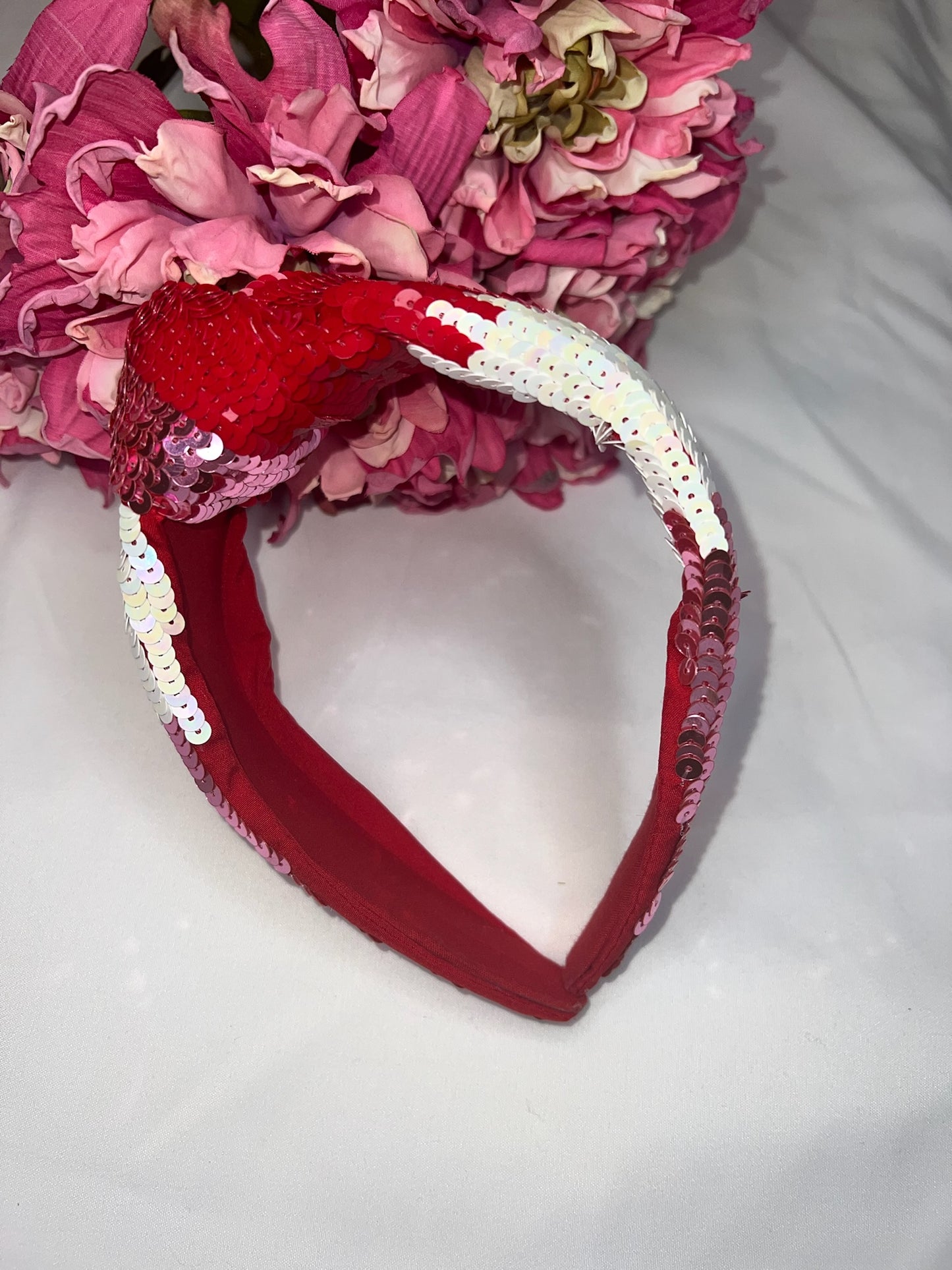 Red and Pink Sequin Headband