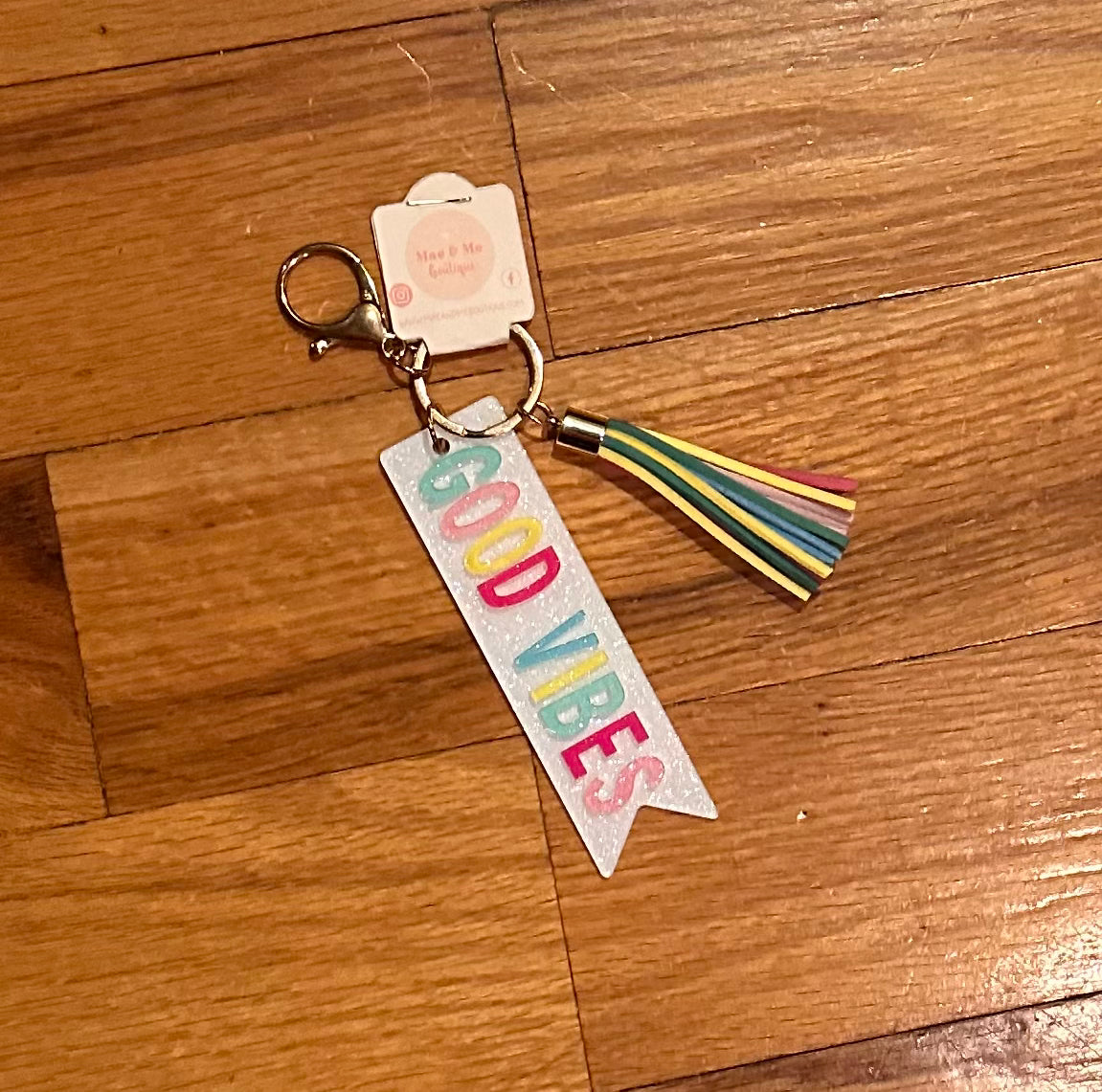 Good Vibes Acrylic Keyring