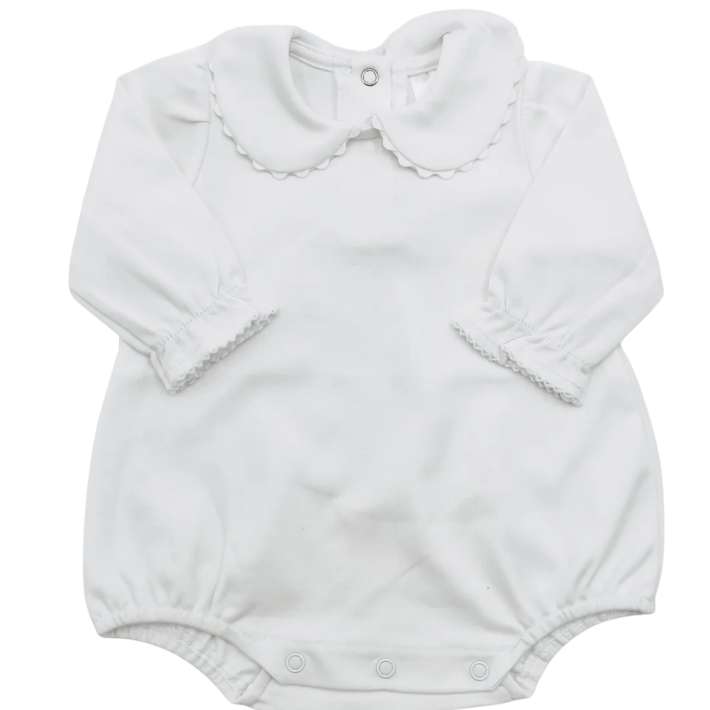 Scalloped Collard Bubble long Sleeve