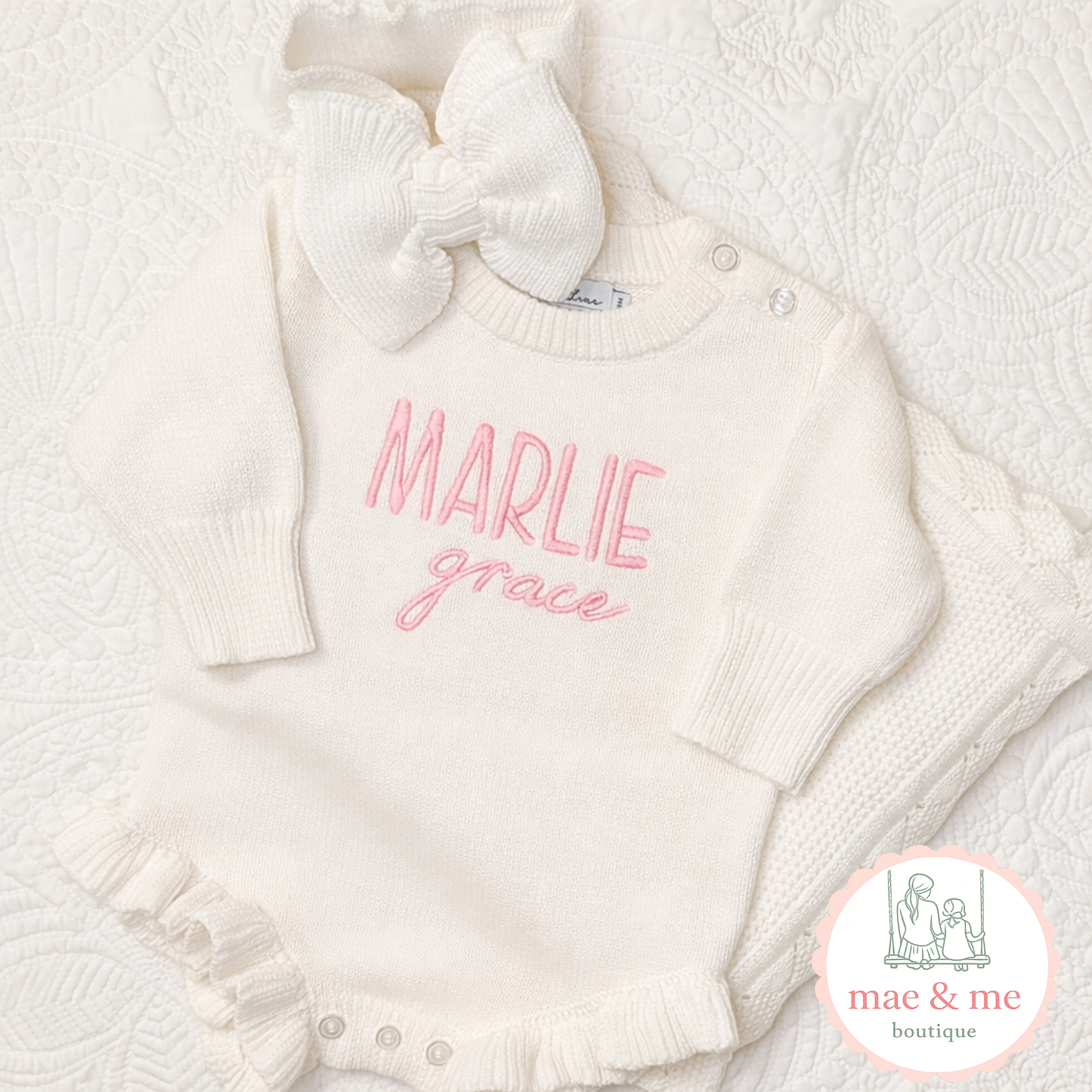 Sweater Bubble with Ruffle Trim