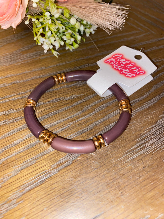 Brown stretch bracelet